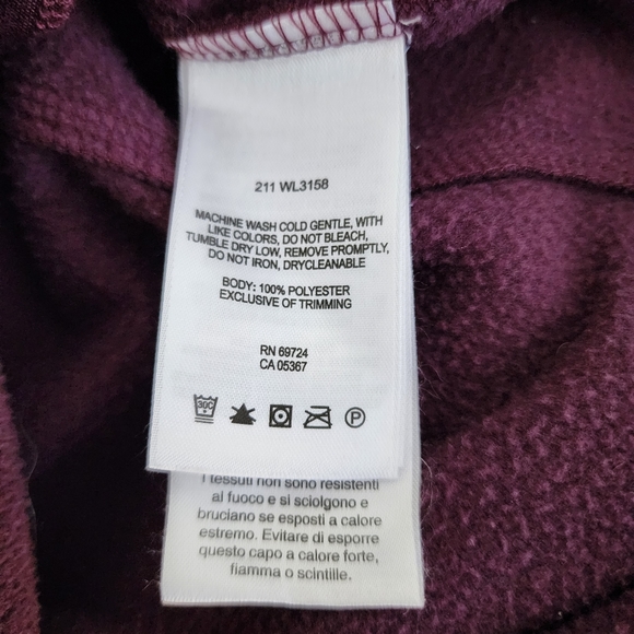 Columbia Purple Fleece Zip Up Size Small - Picture 7 of 7